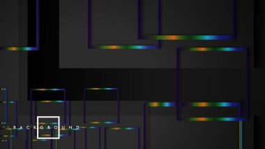 Modern Soyut Vektör Kutusu Arka Plan. renkli degrade şeritler ile. eps 10 şablonu