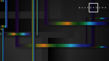 Modern Soyut Vektör Kutusu Arka Plan. renkli degrade şeritler ile. eps 10 şablonu