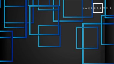 Vektör Modern Soyut Kareler Arka Planlar . siyah yeşil degrade ile. eps 10 şablonu