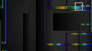 Modern Soyut Vektör Kutusu Arka Plan. renkli degrade şeritler ile. eps 10 şablonu