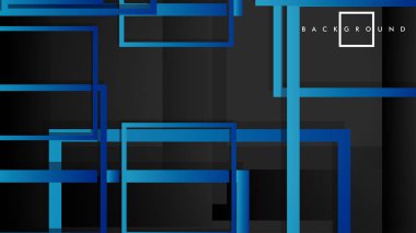 Vektör Modern Soyut Kareler Arka Planlar . siyah yeşil degrade ile. eps 10 şablonu