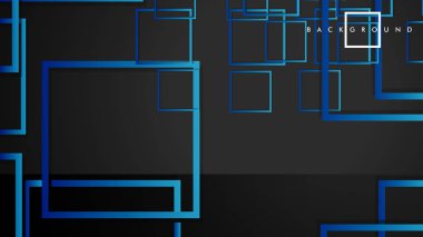 Vektör Modern Soyut Kareler Arka Planlar . siyah yeşil degrade ile. eps 10 şablonu