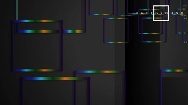 Modern Soyut Vektör Kutusu Arka Plan. renkli degrade şeritler ile. eps 10 şablonu