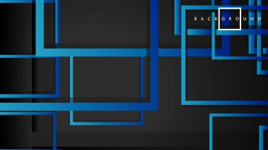 Vektör Modern Soyut Kareler Arka Planlar . siyah yeşil degrade ile. eps 10 şablonu