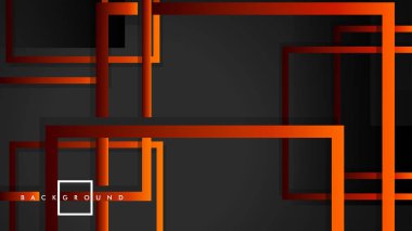 Vektör Modern Soyut Kareler Arka Planlar . siyah kırmızı turuncu degrade ile. eps 10 şablonu