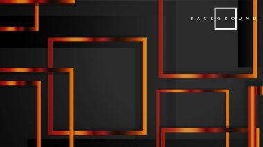 Vektör Modern Soyut Kareler Arka Planlar . siyah ve metal renk degradesi ile. eps 10 şablonu