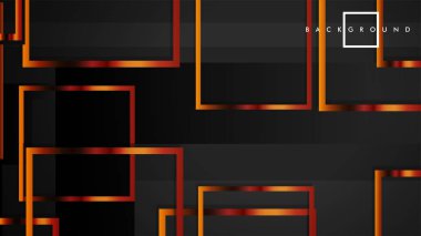 Vektör Modern Soyut Kareler Arka Planlar . siyah ve metal renk degradesi ile. eps 10 şablonu