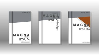 Kapak kitabı kavramı soyut geometrik arka plan renk ve şekillerin bir kombinasyonu ile