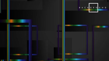 Modern Soyut Vektör Kutusu Arka Plan. renkli degrade şeritler ile. eps 10 şablonu