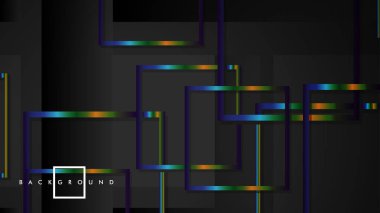 Modern Soyut Vektör Kutusu Arka Plan. renkli degrade şeritler ile. eps 10 şablonu