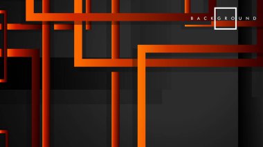 Vektör Modern Soyut Kareler Arka Planlar . siyah kırmızı turuncu degrade ile. eps 10 şablonu