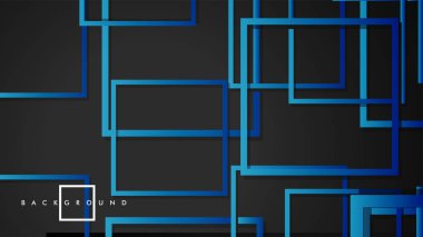 Vektör Modern Soyut Kareler Arka Planlar . siyah yeşil degrade ile. eps 10 şablonu