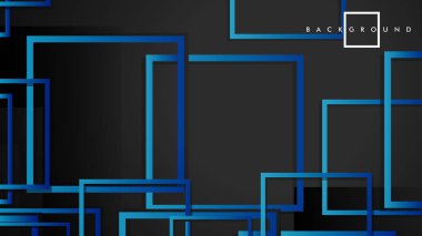 Vektör Modern Soyut Kareler Arka Planlar . siyah yeşil degrade ile. eps 10 şablonu