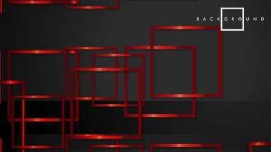 Vektör Modern Soyut Kareler Arka Planlar . siyah ve kırmızı metal renk degradesi ile. eps 10 şablonu