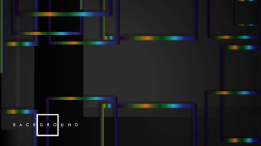 Modern Soyut Vektör Kutusu Arka Plan. renkli degrade şeritler ile. eps 10 şablonu