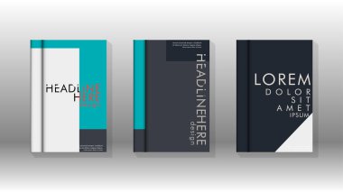 Soyut kitap kapağı düzeninin arka planı. Broşürler, dergiler, vektör şablonları vb. için. Modern tasarımlar Eps 10'da geometrik desenler oluşturur