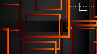 Vektör Modern Soyut Kareler Arka Planlar . siyah kırmızı turuncu degrade ile. eps 10 şablonu