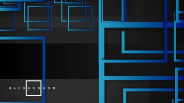 Vektör Modern Soyut Kareler Arka Planlar . siyah yeşil degrade ile. eps 10 şablonu