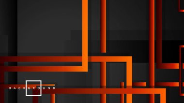 Vektör Modern Soyut Kareler Arka Planlar . siyah kırmızı turuncu degrade ile. eps 10 şablonu