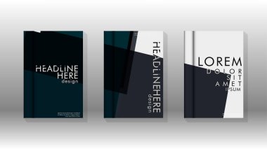 Soyut kitap kapağı düzeninin arka planı. Broşürler, dergiler, vektör şablonları vb. için. Modern tasarımlar Eps 10'da geometrik desenler oluşturur