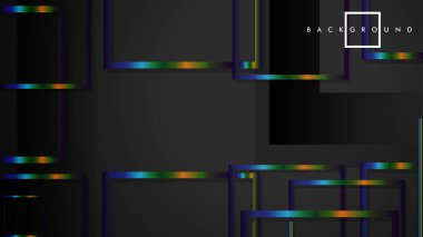 Modern Soyut Vektör Kutusu Arka Plan. renkli degrade şeritler ile. eps 10 şablonu
