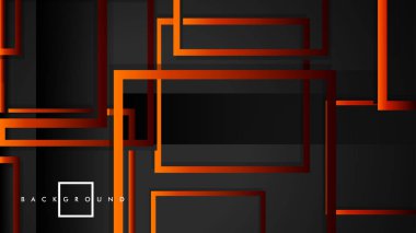Vektör Modern Soyut Kareler Arka Planlar . siyah kırmızı turuncu degrade ile. eps 10 şablonu
