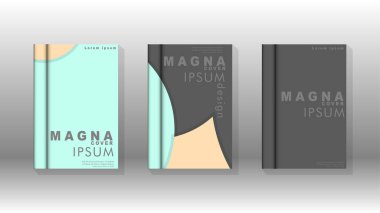 Kurumsal iş yıllık rapor kitap kapağı broşür el ilanı posteri için soyut düşük daire şekil arka plan. Eps10 vektör şablonu