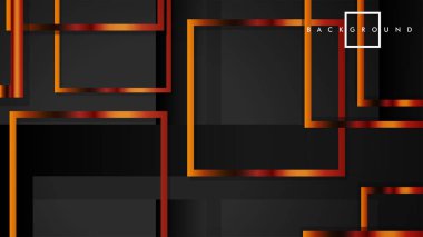 Vektör Modern Soyut Kareler Arka Planlar . siyah ve metal renk degradesi ile. eps 10 şablonu