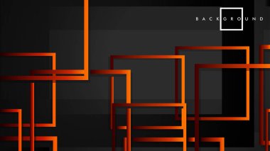 Vektör Modern Soyut Kareler Arka Planlar . siyah kırmızı turuncu degrade ile. eps 10 şablonu
