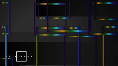 Modern Soyut Vektör Kutusu Arka Plan. renkli degrade şeritler ile. eps 10 şablonu