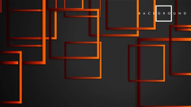 Vektör Modern Soyut Kareler Arka Planlar . siyah kırmızı turuncu degrade ile. eps 10 şablonu