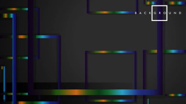 Modern Soyut Vektör Kutusu Arka Plan. renkli degrade şeritler ile. eps 10 şablonu