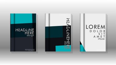 Soyut kitap kapağı düzeninin arka planı. Broşürler, dergiler, vektör şablonları vb. için. Modern tasarımlar Eps 10'da geometrik desenler oluşturur