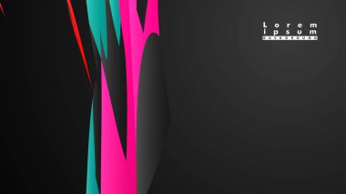 Renkli geometrik arka planlar. Basit form kompozisyonu. Eps10 vektör şablonu