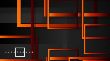 Vektör Modern Soyut Kareler Arka Planlar . siyah kırmızı turuncu degrade ile. eps 10 şablonu