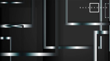 Modern Soyut Vektör Kutusu Arka Plan. beyaz degrade şeritler ile. eps 10 şablonu