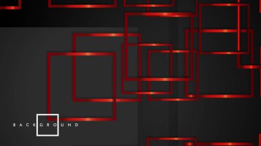 Vektör Modern Soyut Kareler Arka Planlar . siyah ve kırmızı metal renk degradesi ile. eps 10 şablonu