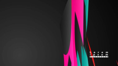 Renkli geometrik arka planlar. Basit form kompozisyonu. Eps10 vektör şablonu