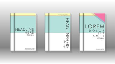 Kapak kitabı kavramı soyut geometrik arka plan renk ve şekillerin bir kombinasyonu ile