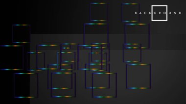 Modern Soyut Vektör Kutusu Arka Plan. renkli degrade şeritler ile. eps 10 şablonu