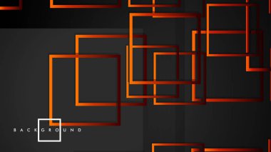 Vektör Modern Soyut Kareler Arka Planlar . siyah kırmızı turuncu degrade ile. eps 10 şablonu