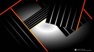 Soyut vektör arka planı. Geometrik Çizgiler