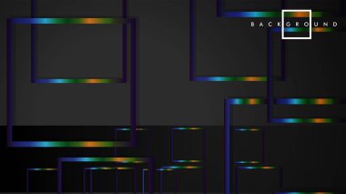 Modern Soyut Vektör Kutusu Arka Plan. renkli degrade şeritler ile. eps 10 şablonu