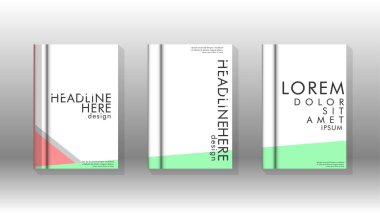 Kapak kitabı kavramı soyut geometrik arka plan renk ve şekillerin bir kombinasyonu ile