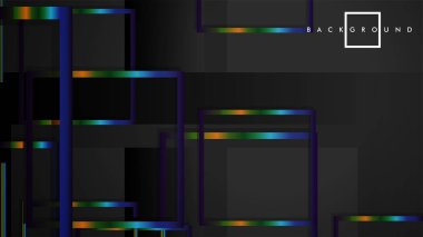 Modern Soyut Vektör Kutusu Arka Plan. renkli degrade şeritler ile. eps 10 şablonu