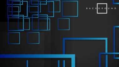 Vektör Modern Soyut Kareler Arka Planlar . siyah yeşil degrade ile. eps 10 şablonu