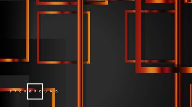 Vektör Modern Soyut Kareler Arka Planlar . siyah ve metal renk degradesi ile. eps 10 şablonu