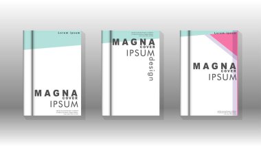 Kapak kitabı kavramı soyut geometrik arka plan renk ve şekillerin bir kombinasyonu ile