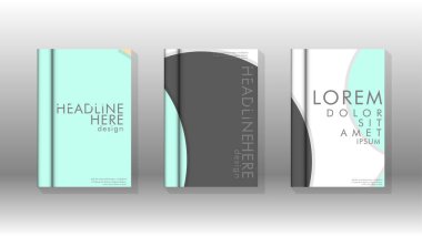 Kurumsal iş yıllık rapor kitap kapağı broşür el ilanı posteri için soyut düşük daire şekil arka plan. Eps10 vektör şablonu