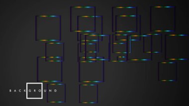 Modern Soyut Vektör Kutusu Arka Plan. renkli degrade şeritler ile. eps 10 şablonu